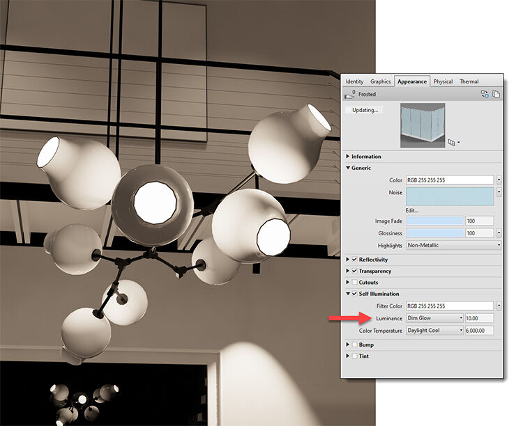 定制灯具圆顶,具有“暗光”照度。图片由 Lake|Flato 提供